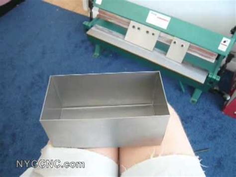 creating a box with a metal brake|sheet metal brake box tutorial.